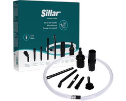Sillar 8x Mini Zuigmondjes voor Stofzuiger – Universeel – 32 mm – 35 mm – Voor Moeilijk Bereikbare Plekken