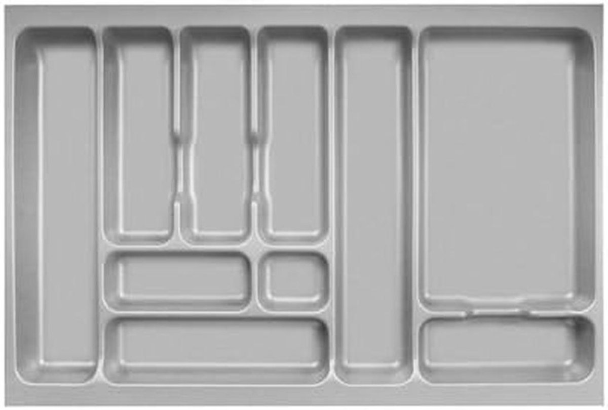 Bestekbak 5 voor kastbreedte 800mm - 710 x 480mm - Zilvergrijs