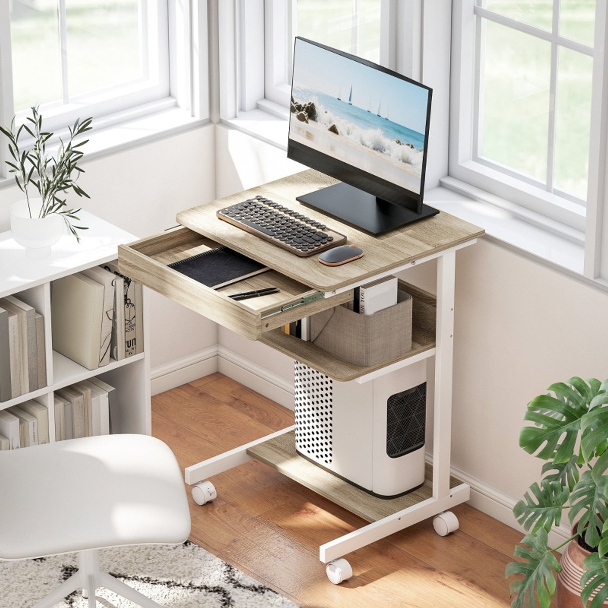 STILVORA Bureau 56 X 51 Cm - Met Lade En Planken