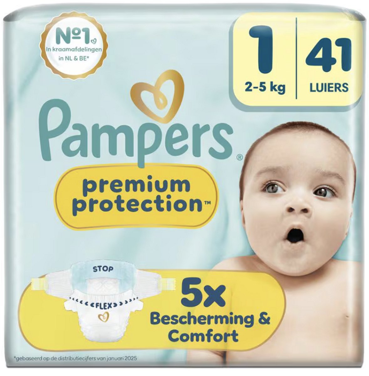 Pampers Premium Protection luiers maat 1 | 41 stuks