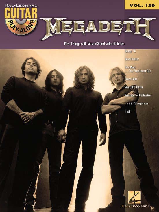 Megadeth Guitar Play Along Volume 129 - cover