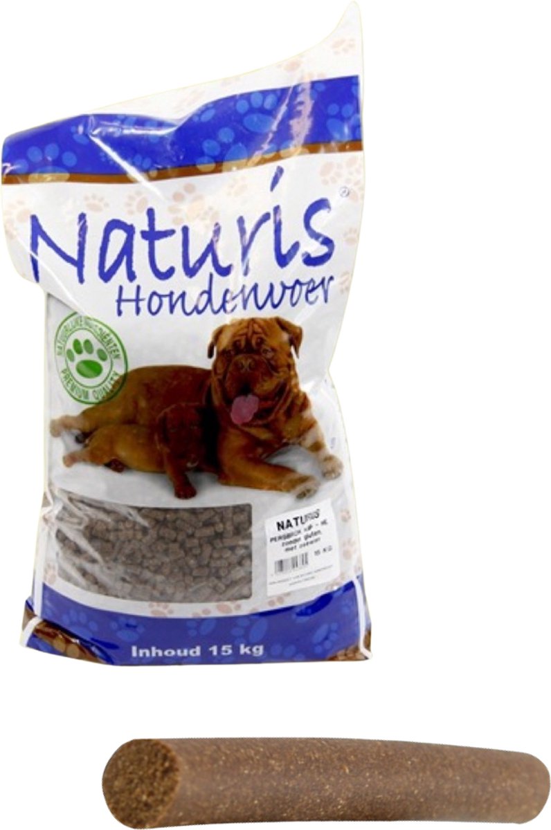 Naturis Naturis - Brok Geperst Lam 15 kg Hondenvoer + Gratis fricandel