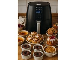 Etika Grote airfryer 4liter, Zwart
