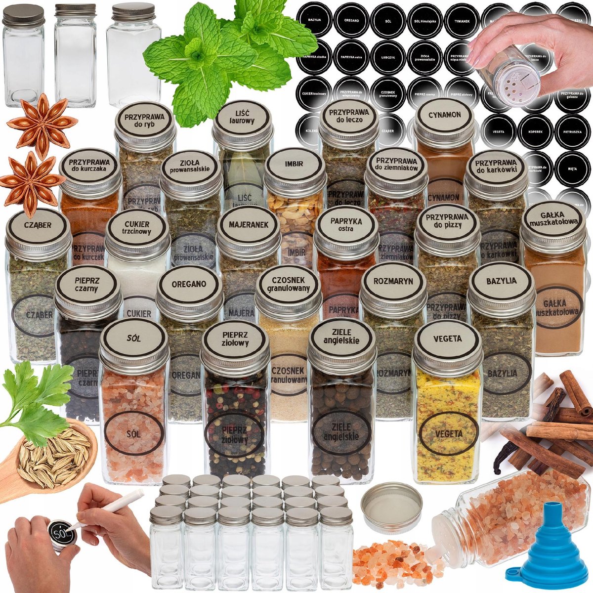 Bajkowy Kuferek S-7758 Serie - Kruidenpot Set - 24 Glas - Met Accessoires