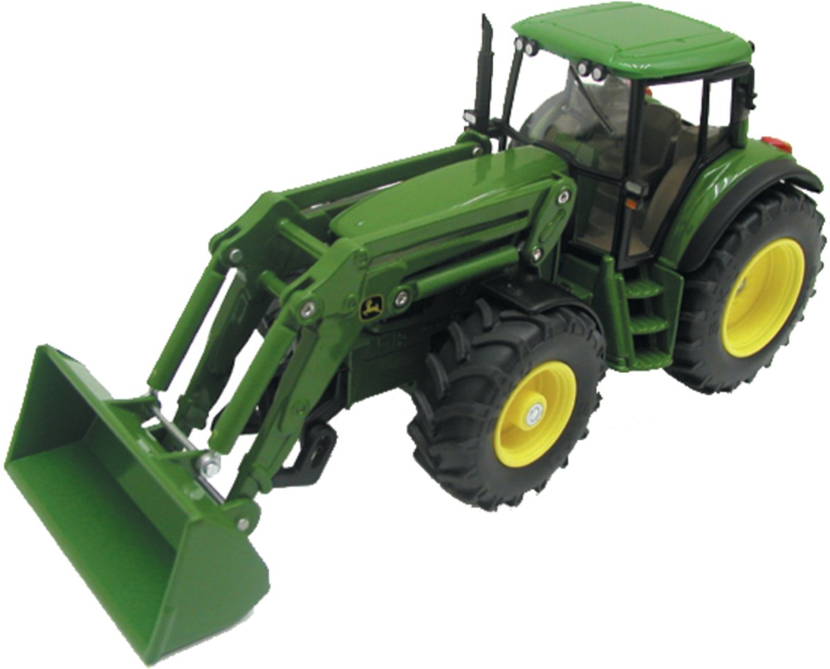SIKU 3652, John Deere Tractor met voorlader, 1:32, metaal/kunststof, groen, beweegbare voorlader, verwijderbare bestuurderscabine — cadeau in Spellen & Speelgoed - foto 8