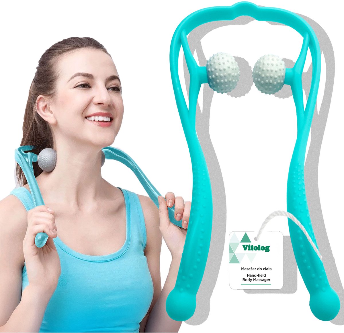 Vitolog Shiatsu Serie - Handmatige Massager - Ergonomisch - Twee Kogels