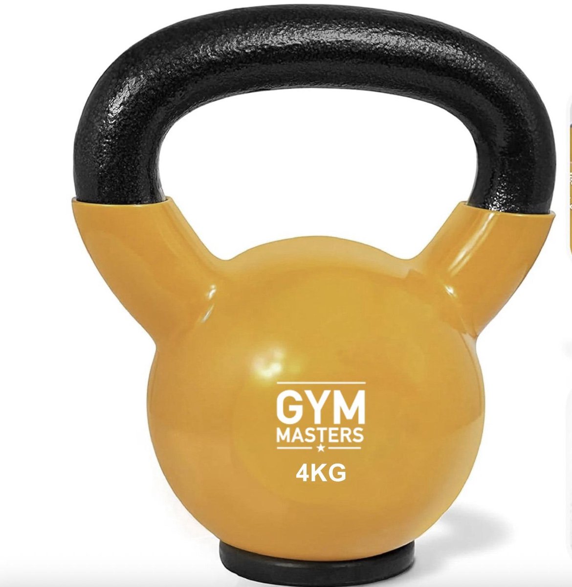 Gym Masters Kettlebell Set 4-6-10 kg – Premium Vinyl Kettlebells – Rubberen Bodem – Optimale Vloerbescherming & Veilig Trainen – Krachttraining Thuis – foto 4