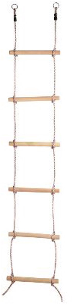 Touwladder PP touw 6 sporten 21m 2 ogen