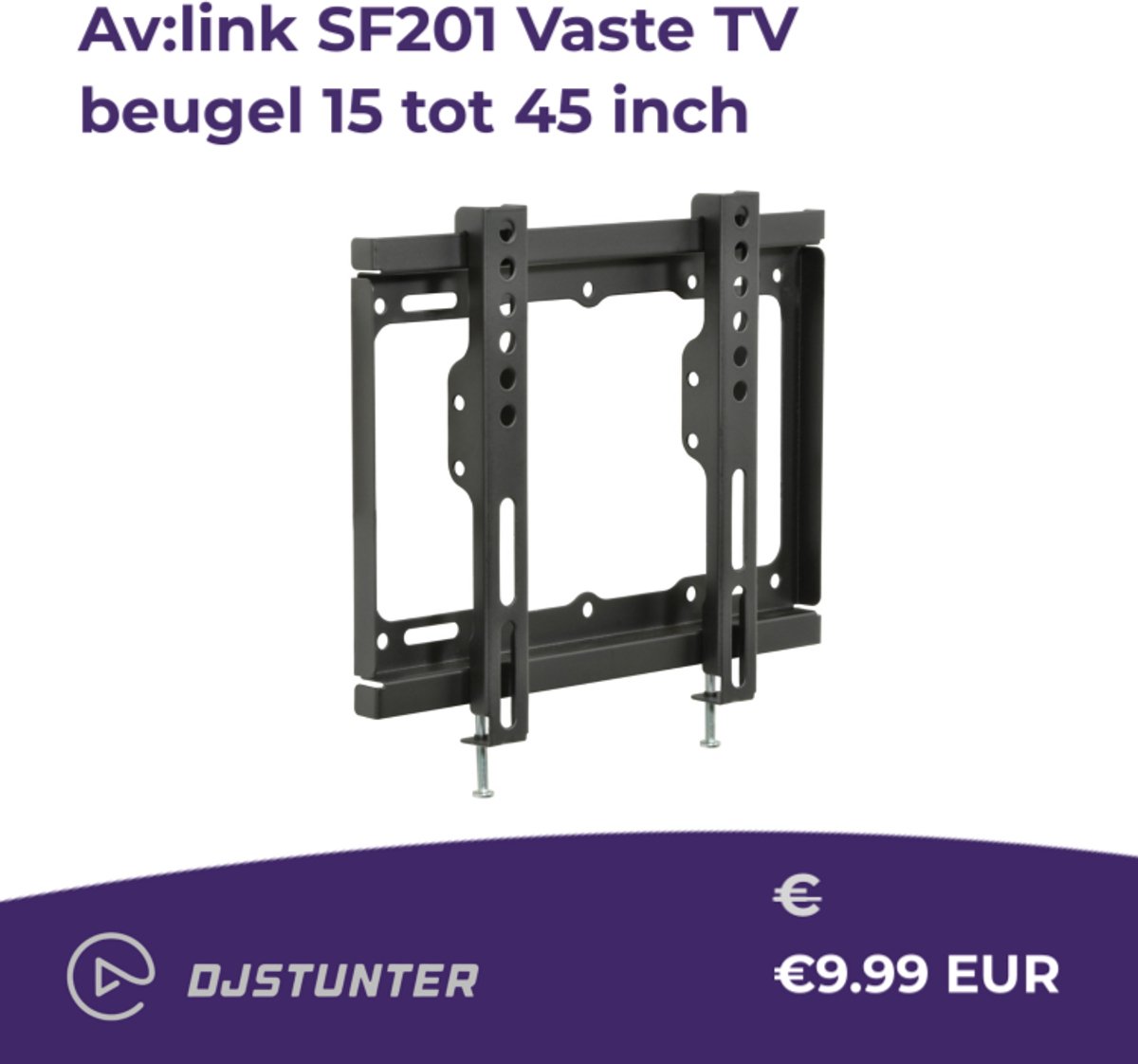 AV Link 129.540UK tv-bevestiging 106,7 cm (42") Zwart