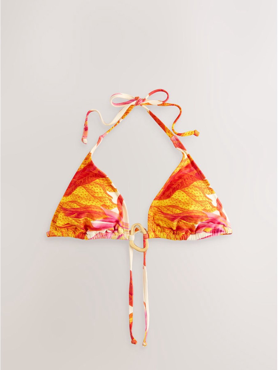 Next - Dames - Driehoekige bikinitop met hardware - Wit