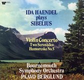 Albumhoes: Ida Haendel speelt Sibelius met het Bournemouth Symphony Orchestra o.l.v. Paavo Berglund. Muziekstukken: Violin Concerto, Two Serenades, Humoreske No. 5.
