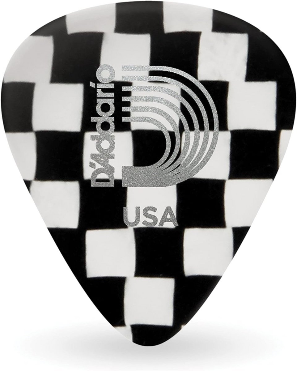 10 Stuks Klassieke Gitaar Plectrums Geruit Zwaar Celluloid