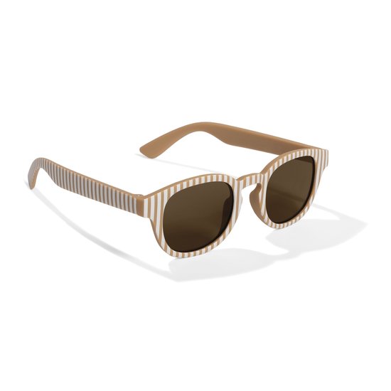 Little Dutch kinderzonnebril Ocean Brown Stripes - bruin gestreepte zonnebril - sunglasses
