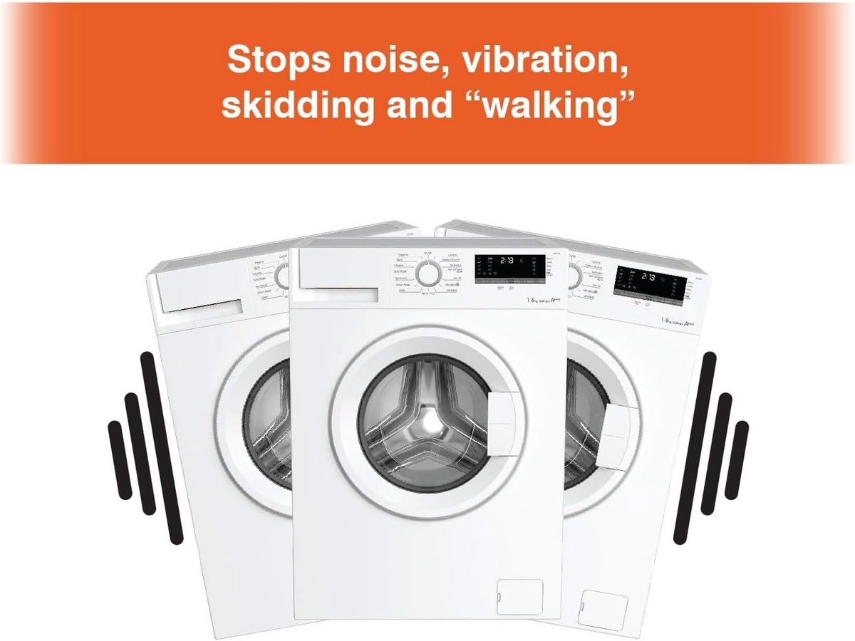 Anti Vibratie Voeten voor Wasmachine en Keukenapparatuur - Set van 4 Rubber Pads