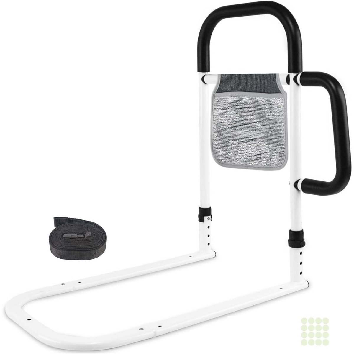 DnA® Bedsteun - Bedbeugel - Bedsteun/Bedbeugel - Wit/Zwart - 5cm x 41cm x 57cm