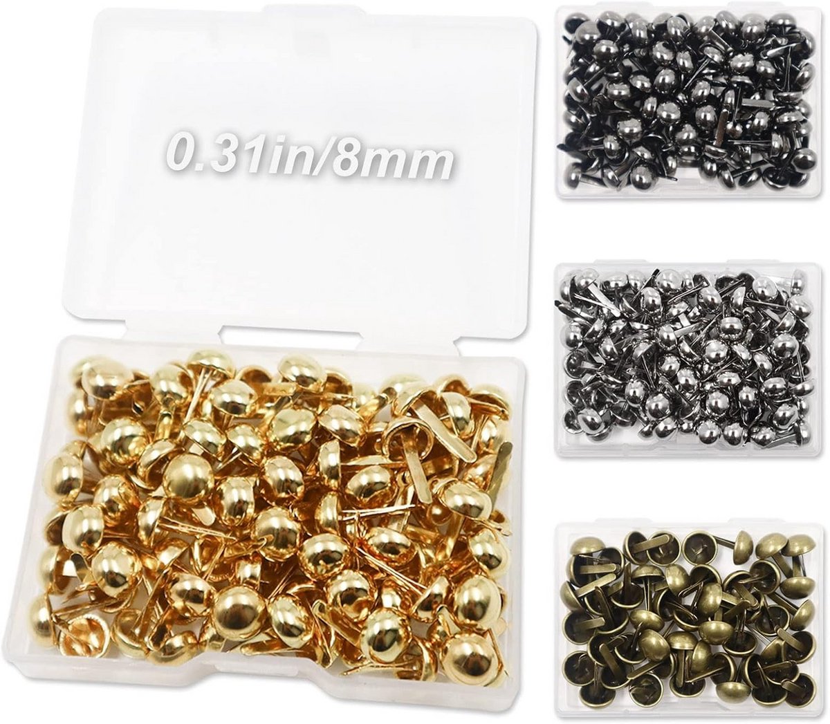 400 Stuks Decoratieve Metalen Romeinse Koppen voor Knutselen en Scrapbooking
