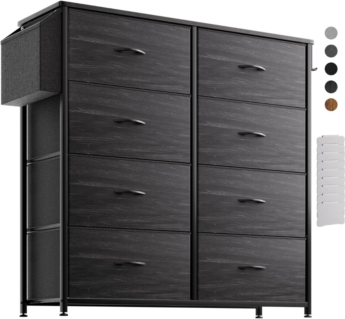 Ladenkastje - Ladeblok Bureau Organizer - Archiefkast -Zwart