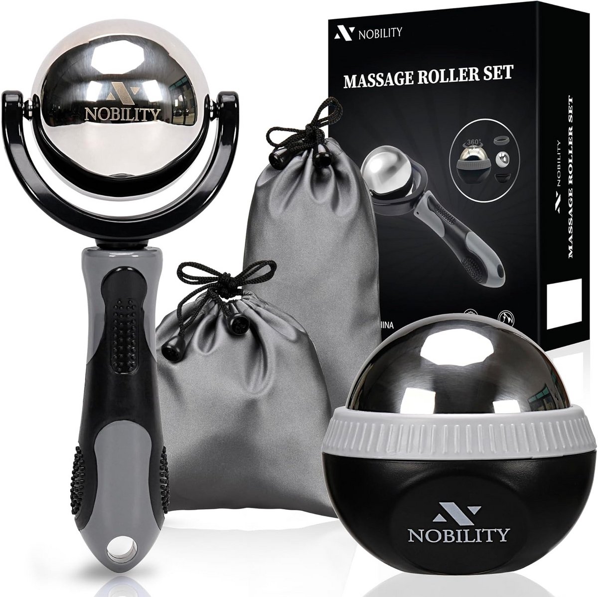 Massagebal Roller voor Spierontspanning: Warmte & Koudetherapie voor Nek, Rug en Voeten