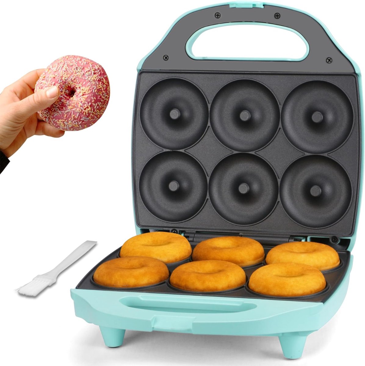 AMA® Donutmaker - Donut Machine - Donut Maker - 31x28x7cm -Turkoise