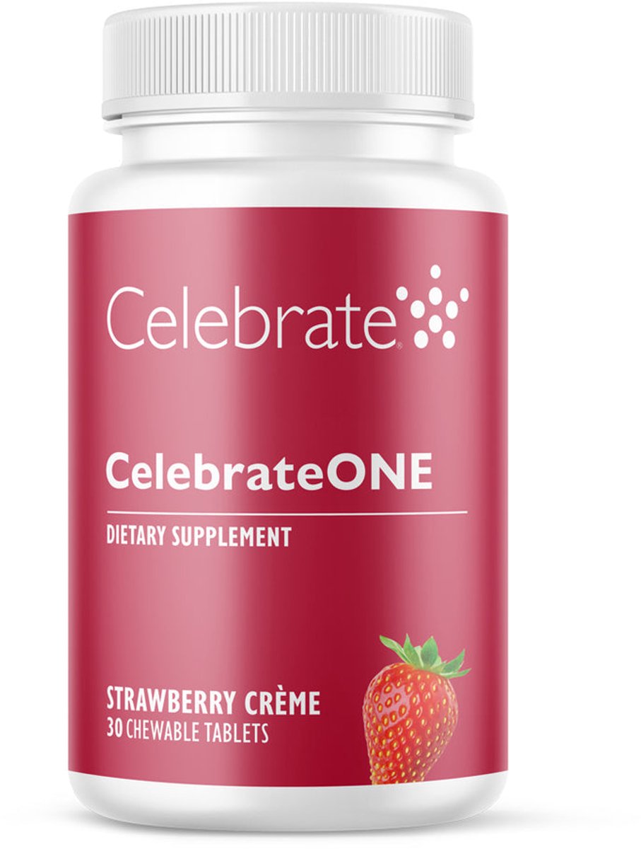 CelebrateONE Multivitamine zonder IJzer - maagverkleining/gastric bypass – 30 kauwtabletten