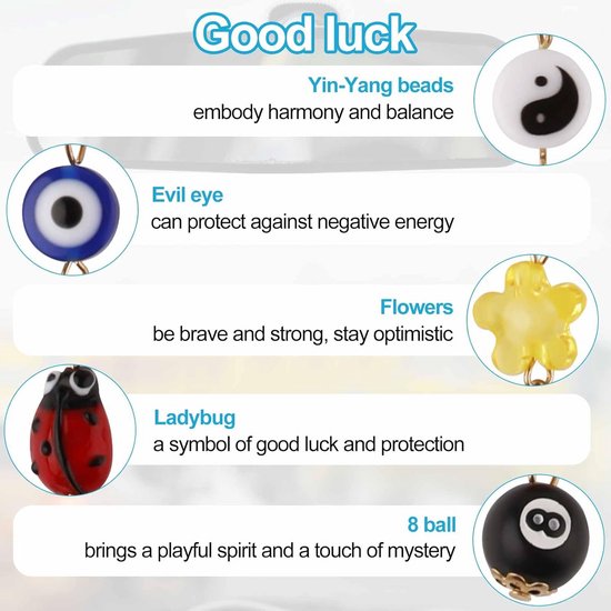 Auto Accessoires Hanger Boeket Oog Kralen Yin Yang Boho Decoratie voor Achteruitkijkspiegel — afbeelding 3