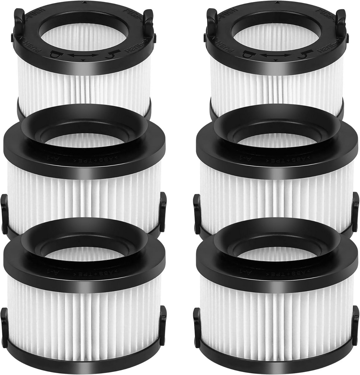 6-Pack Stofzuigerfilters voor Accustofzuiger HEPA en Voorfilters Set