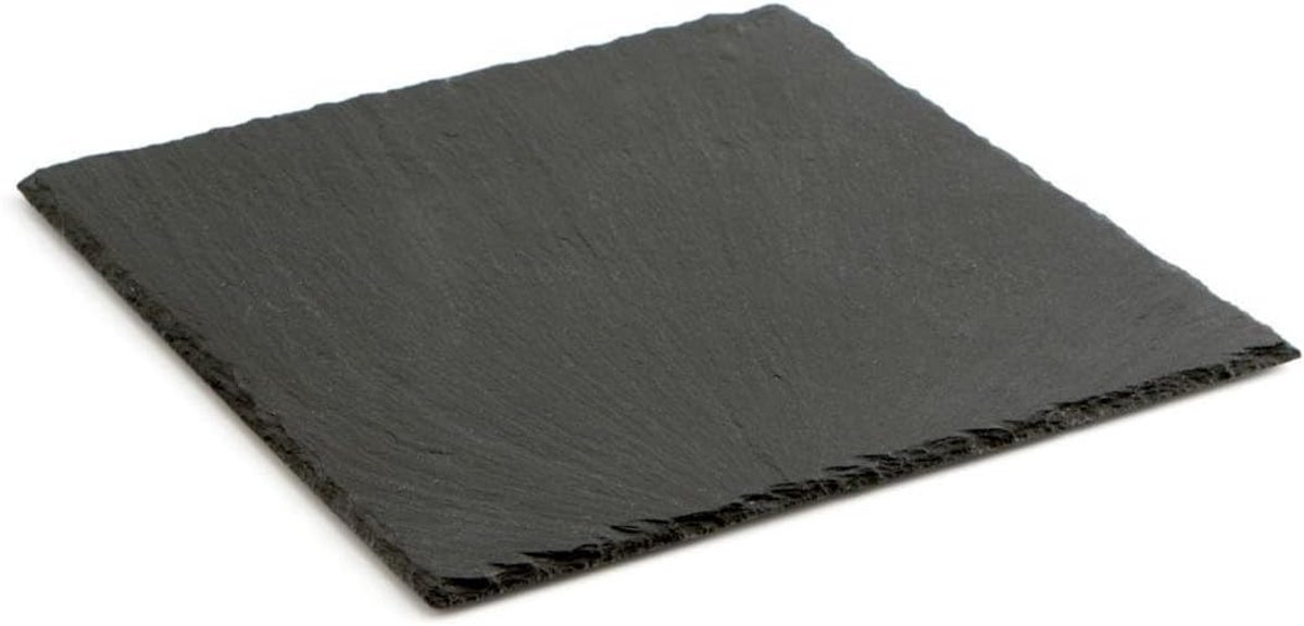 Pizzasteen Zwart 25x25 cm voor Oven en Barbecue