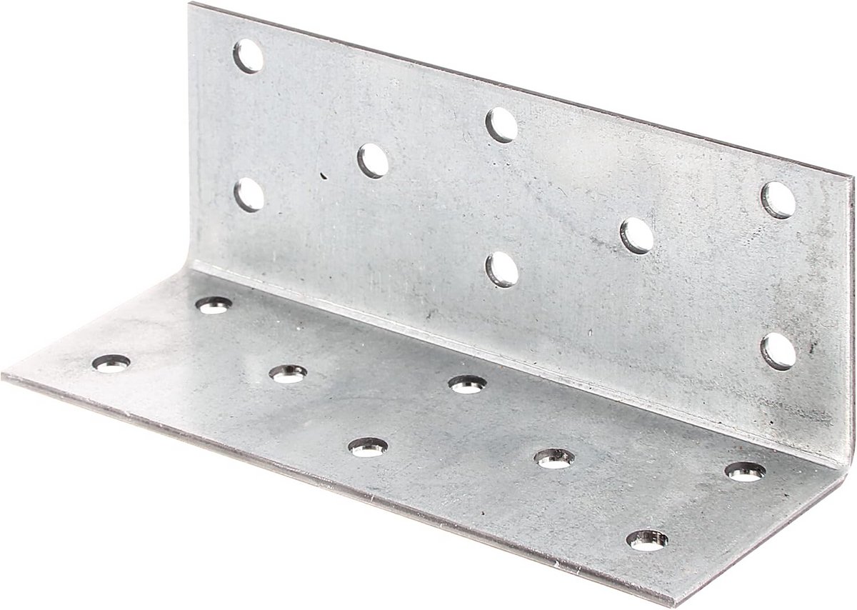 Verzinkte Hoekverbinder voor Houtconstructies 40x40x100 mm