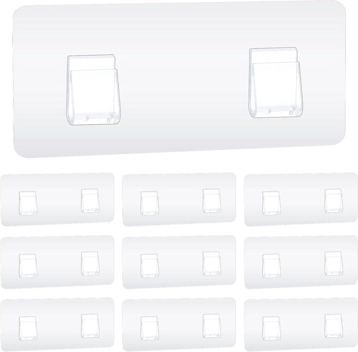 10 stuks douchecaddy haak strip waterdichte sticker haken badkamerrek patchhaken.