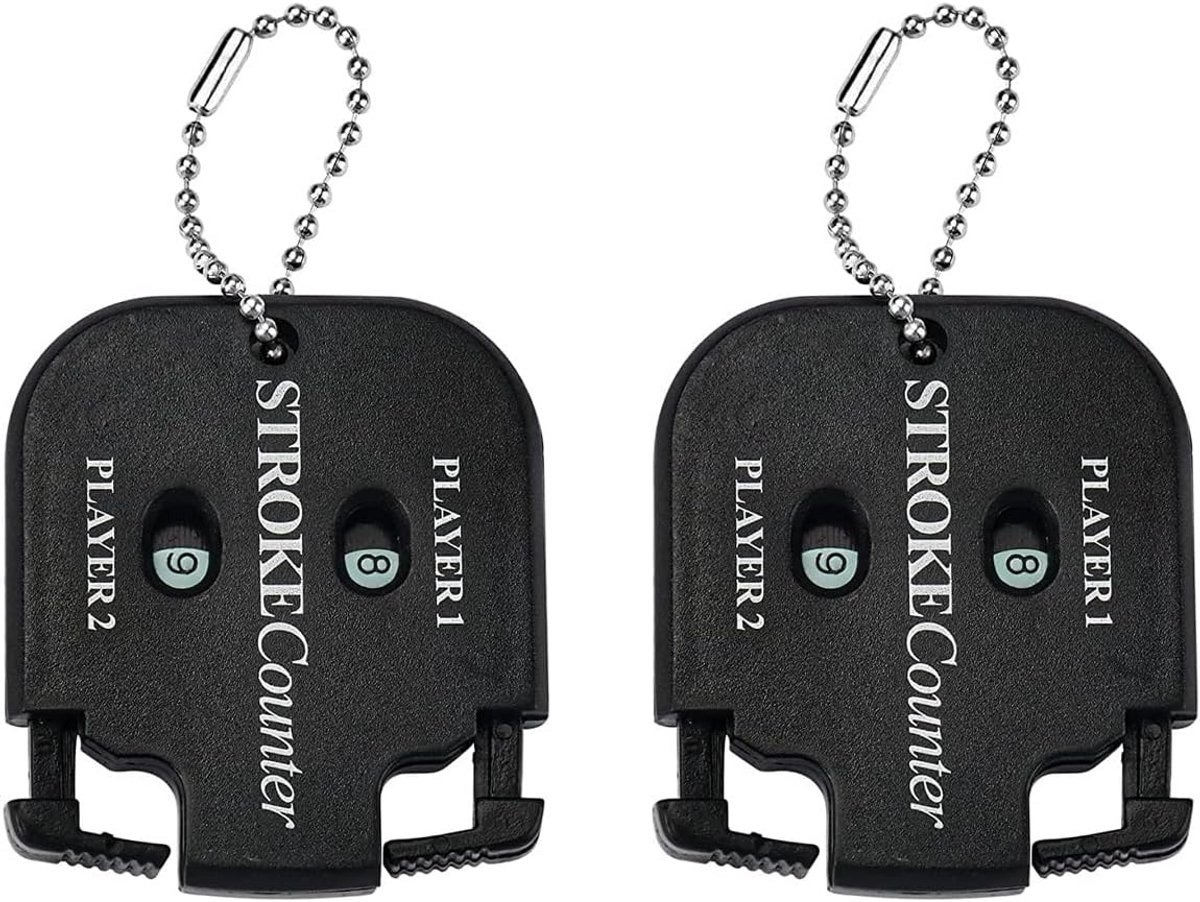 Golf Teller Set (2x) - Score Tellen voor Stroke en Putt - Simpel en Handig met Sleutelhanger