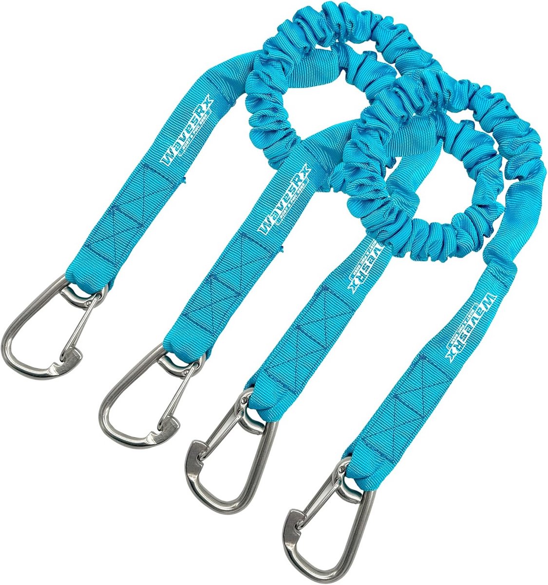 Set van 2 Elastische Bungee Dockslijnen met Karabijnhaken | Schokabsorberend voor Boot en Jetski