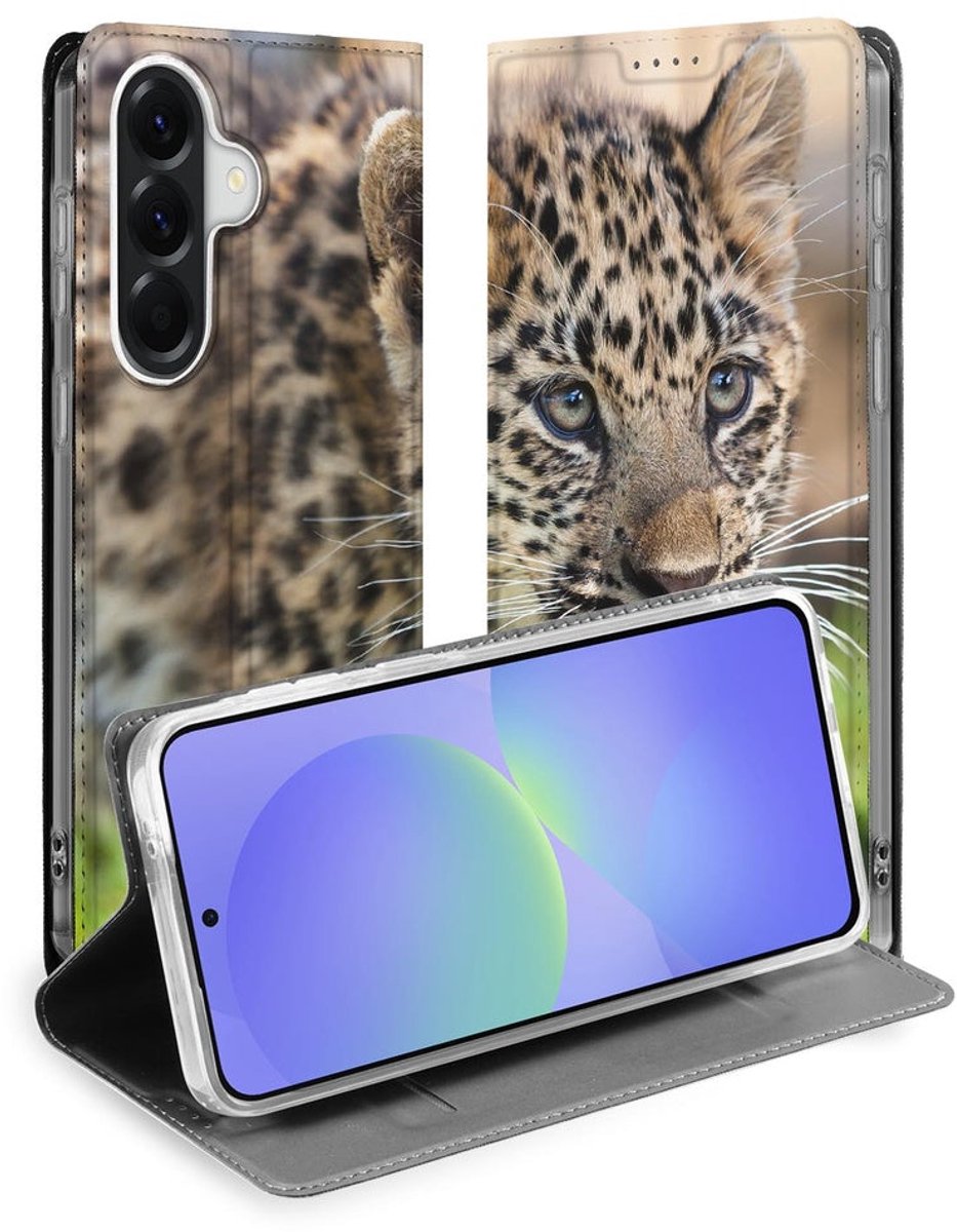 Samsung Galaxy A37 Smart Cover Hoesje Baby Luipaard