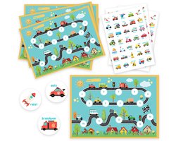 Beloningssysteem Voertuigen – 4 Grote Beloningskaarten en 105 Stickers