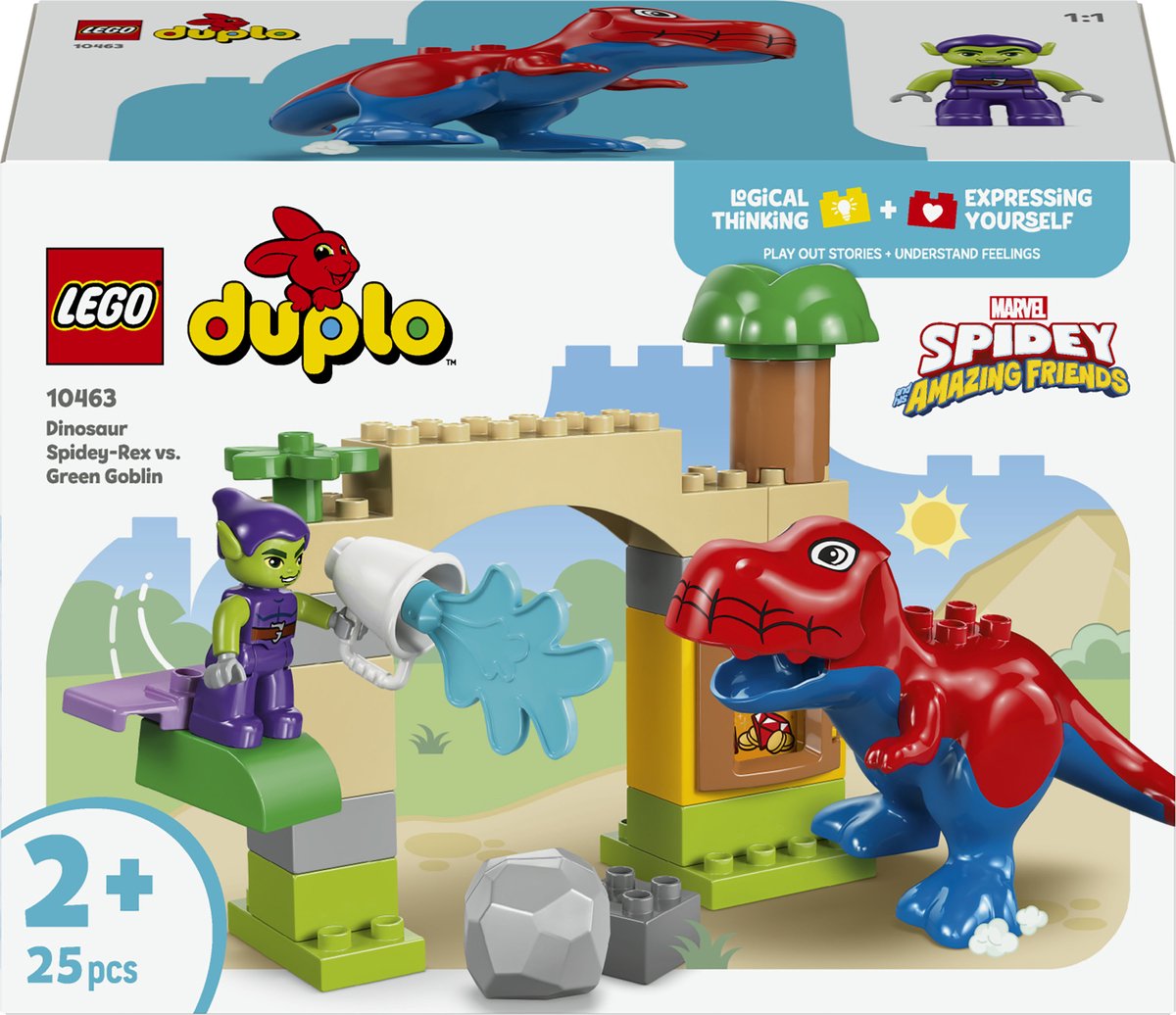LEGO DUPLO - Dinosaurus Spidey-Rex vs. Green Goblin Constructiespeelgoed thumbnail 2