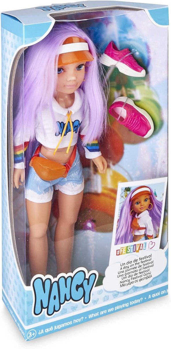 Modieuze Pop met Gekleurd Haar en Accessoires - Speelgoed voor Jongens en Meisjes Vanaf 3 Jaar van Merkloos — afbeelding 5