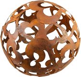 Decoratieve Roestige Metalen Hartbol Tuindecoratie Patina 30 cm