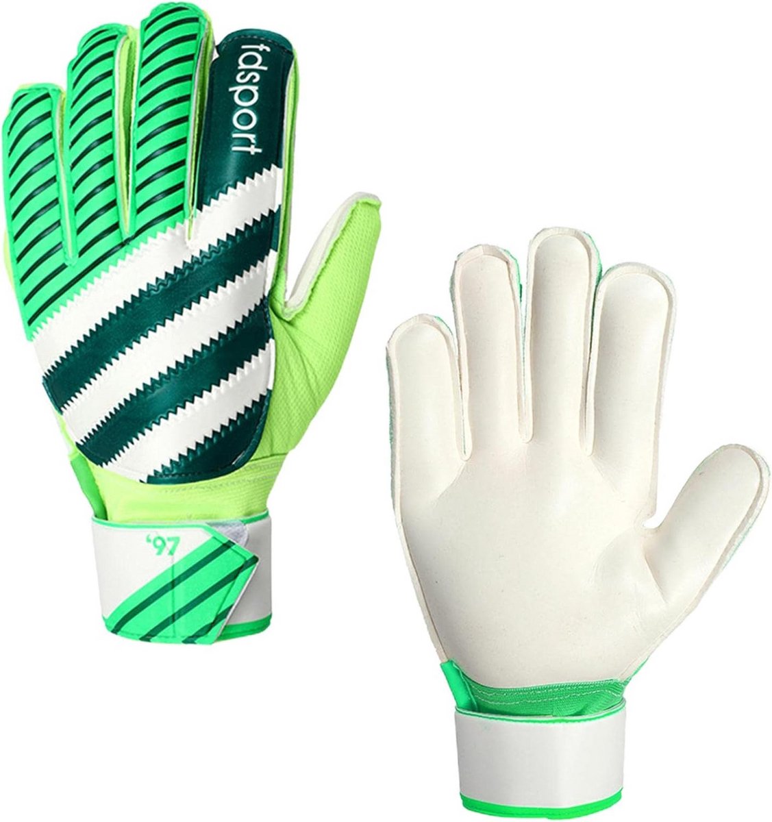 Keeperhandschoenen Kinderen & Volwassenen met Super Grip Latex - Antislip Voetbal Handschoenen met Vingerbescherming
