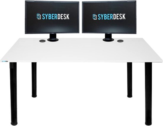 Gaming bureau 120x65 cm met LED verlichting voor pc en thuiskantoor van Merkloos — afbeelding 2