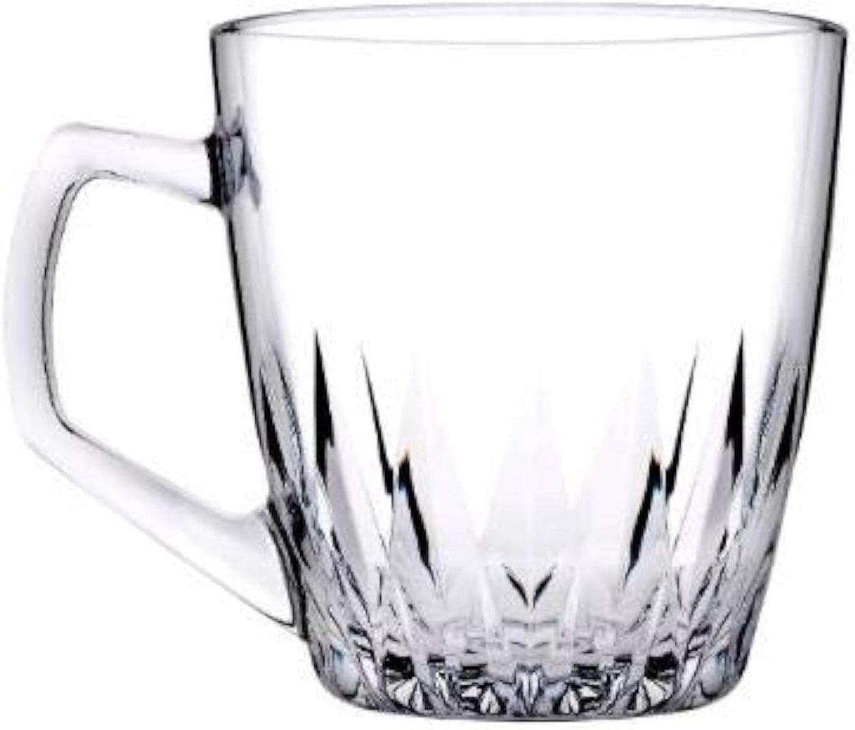 Set van 2 Glazen Koffiemokken met Hendel - 250 ml - Transparant