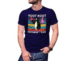 Grappig Pingu Meme 'Noot Noot' Klassiek T-Shirt voor Heren