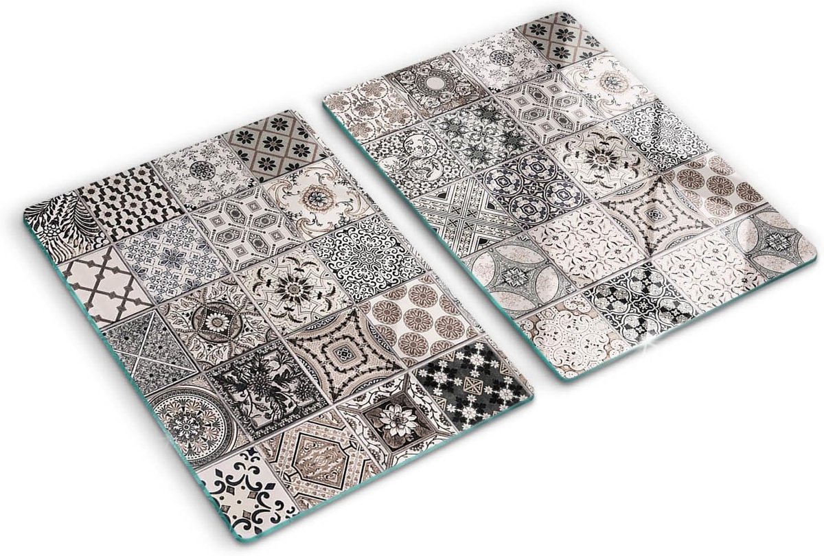 Gehard Glas Snijplank en Kookplaatbeschermer 40x52 cm - Hittebestendig & Antislip