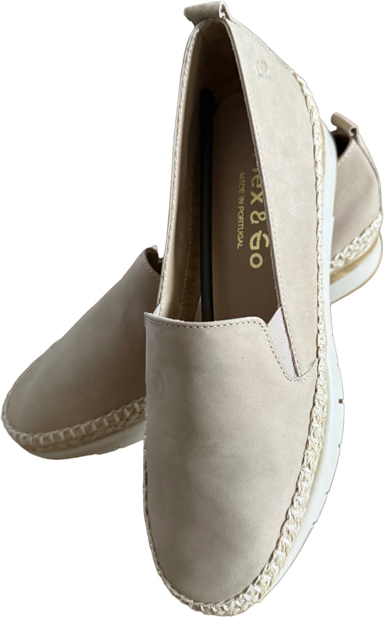 Loafer instapper Flex Fusion nubuck beige maat 37