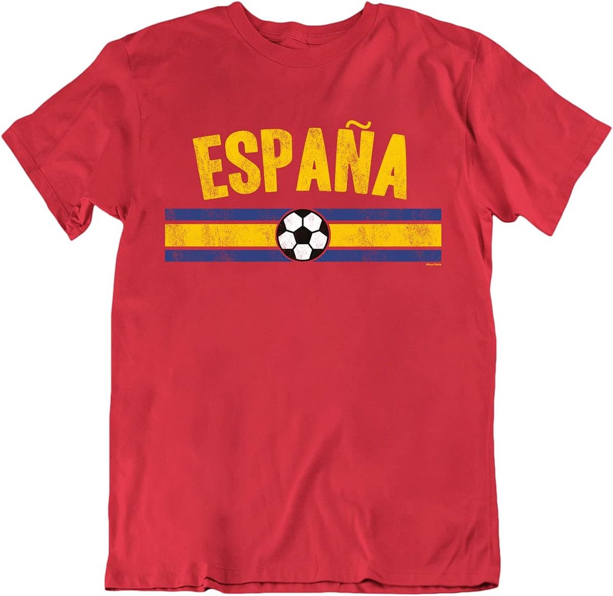 Kinder T-shirt - Jongens Meisjes Shirt - Voetbal Fan - Handgemaakte Print - Rood