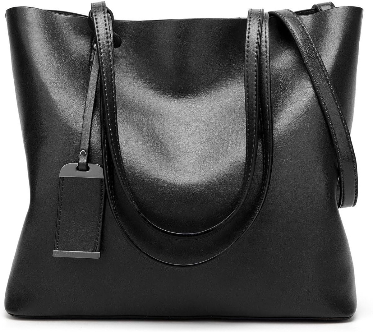 Dames Schoudertas Hobo Handtas met Handvat en Verstelbare Crossbody Riem in PU Leer