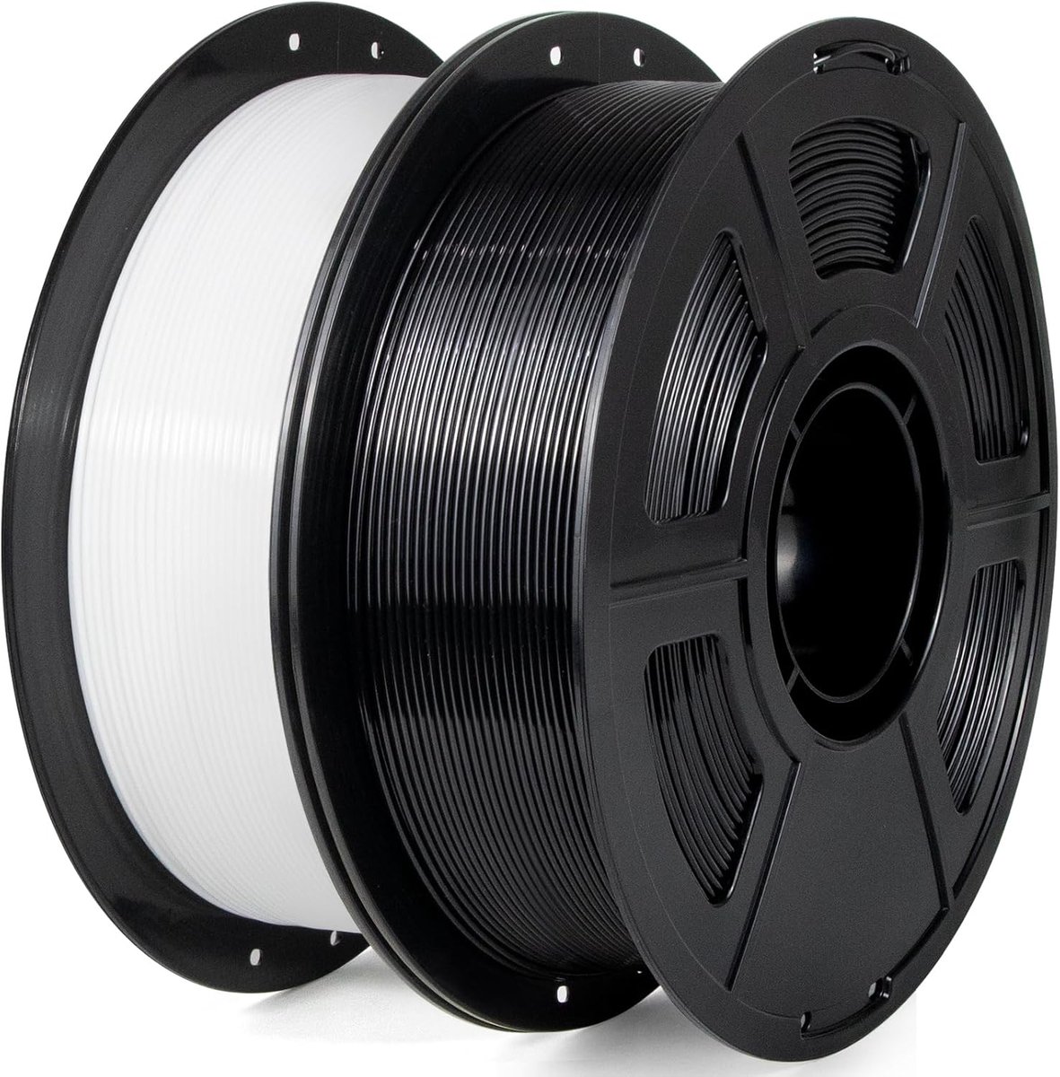 PETG 3D Printer Filament 1.75mm 2KG Zwart en Wit - Hoge Maatnauwkeurigheid