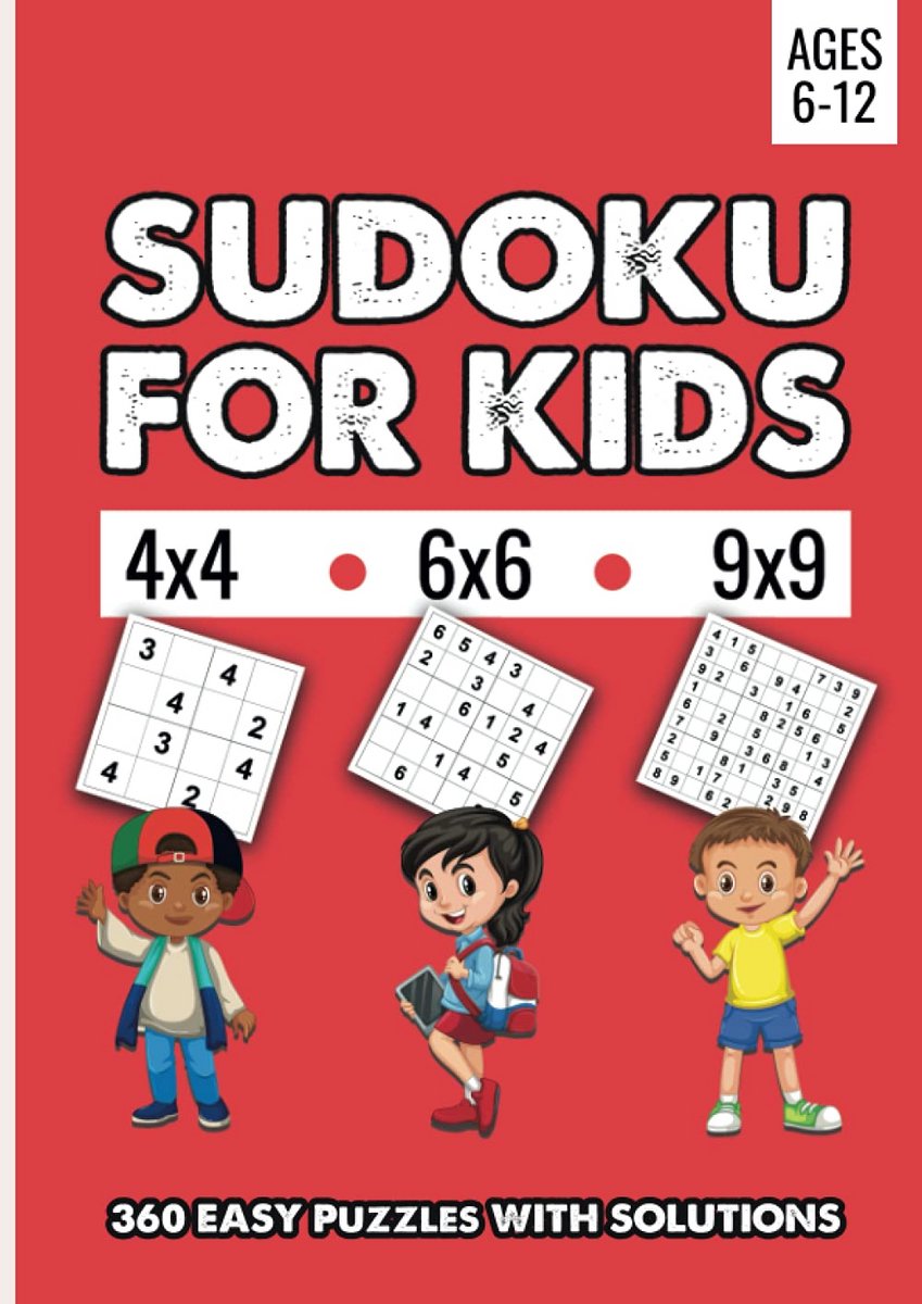 Kinder Sudoku Boek - Logische Puzzels - Mentale Training - 3 Soorten Puzzels - A4 Formaat