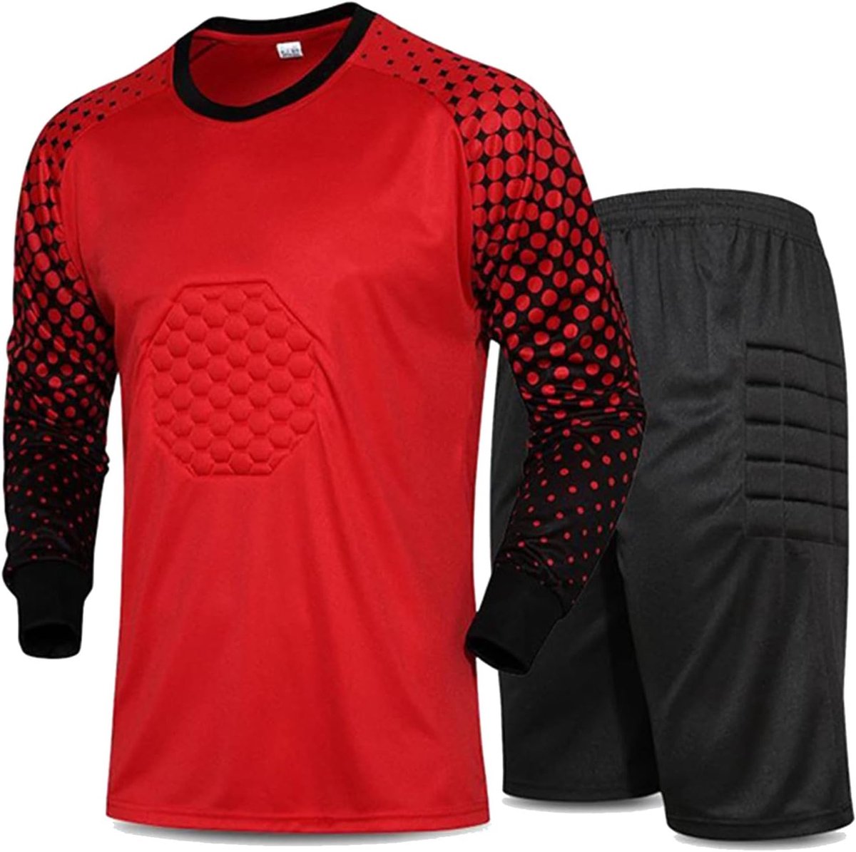 Voetbal Keepershirt Lange Mouwen Set met Beschermende Padding - Trainingskleding voor Heren