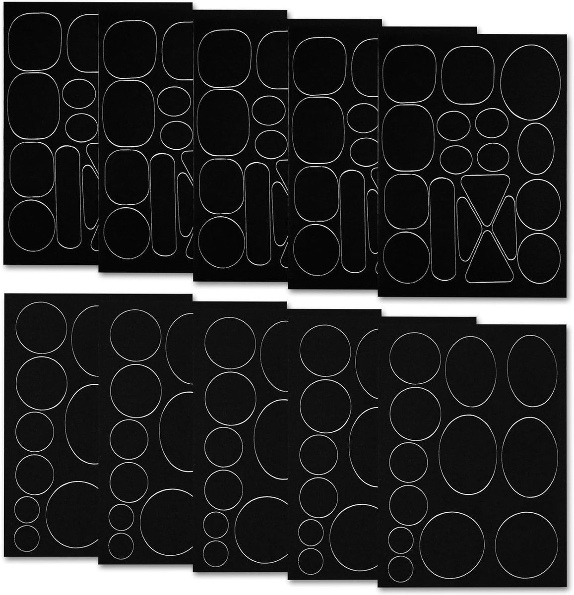 10x Zelfklevende Nylon Reparatiepatches voor Donsjacks en Tenten - Waterdicht en Wasbaar