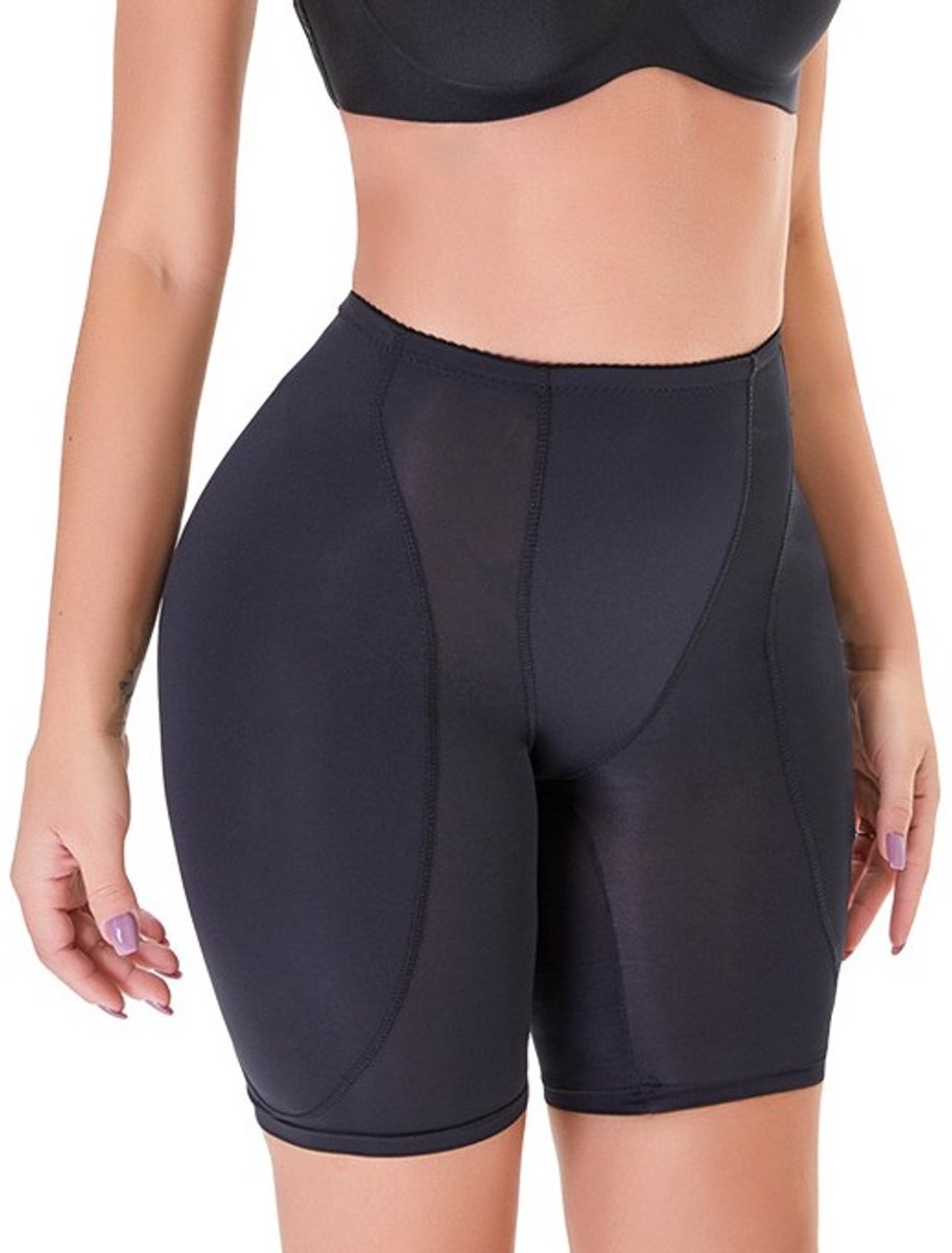 Hip lifter broekje - Corrigerend broekje - Maat M - Billen lift broekje - broekje voor onder jurk - Corrigerend ondergoed - Dames ondergoed - met vulling - tegen hip dips – Zwart - LOUZIR