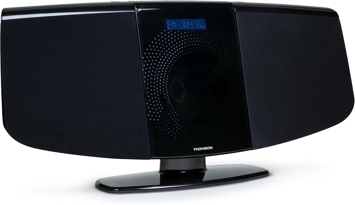 Verticale Ketting - Stereo Systeem - Muziek Luisteren - Bluetooth Radio CD - 60 Watt - Zwart